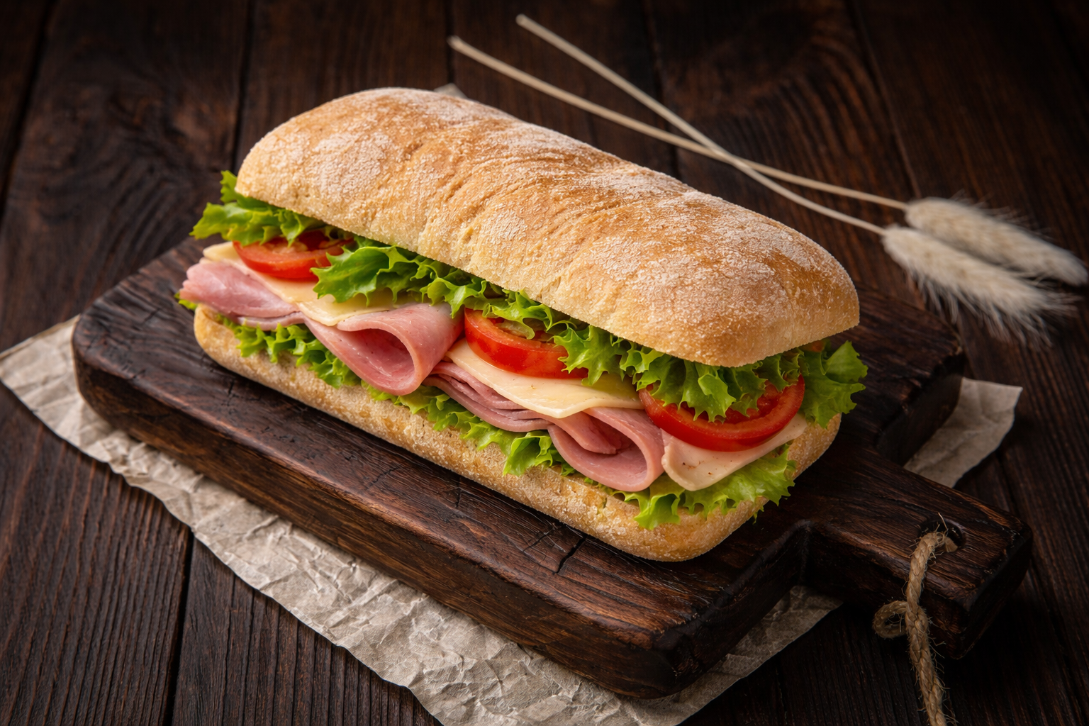Ciabatta Sandwich cu file de pui