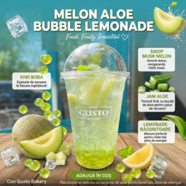 Bubble Melon Aloe  Lemonade