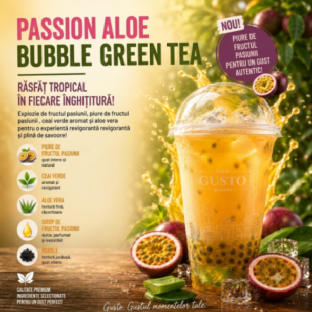 Passion aloe Buble Green tea