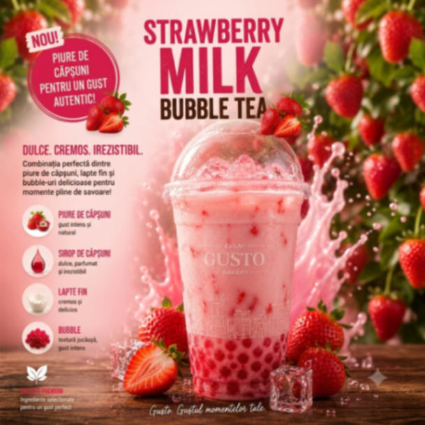 Strawberry Milk Bubble Tea